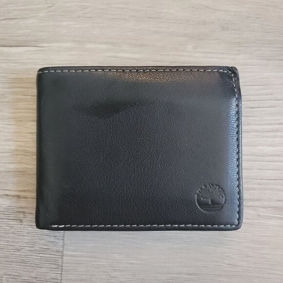 Timberland Genuine Leather Bifold Wallet With Card Slots & Bill Compartments - Picture 1 of 4